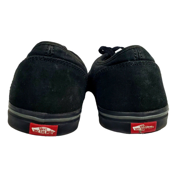 Vans Womens Size 9 Casual Sneakers Skateboarding Shoes Black Canvas Low Top EUC - Picture 5 of 7